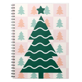 Cuaderno Árbol de Navidad lindo diseño de vacaciones.