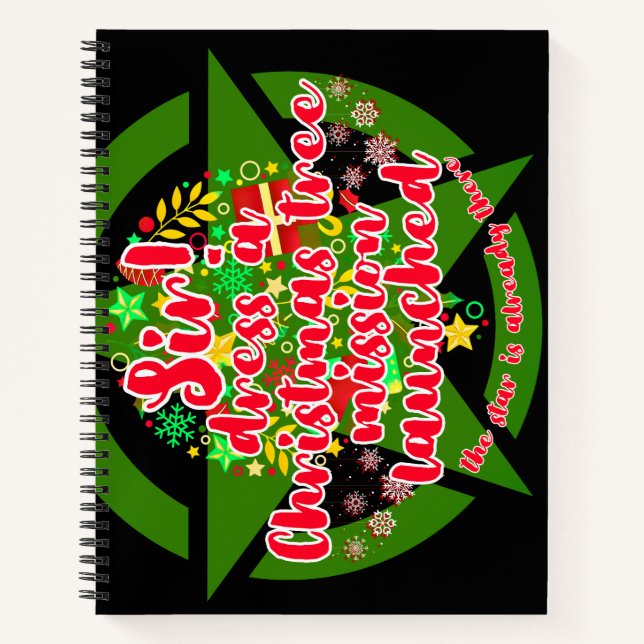 Cuaderno Árbol de Navidad, misión, ejército (Anverso)