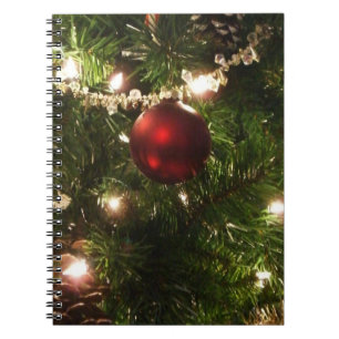 Cuaderno Árbol de Navidad que ferio Bonito Verde y Rojo
