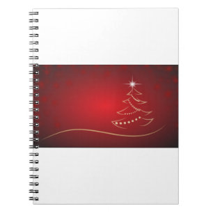Cuaderno Árbol de Navidad Rojo Navidades Feliz Navidad
