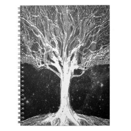 Cuaderno Árbol de noche estrellada de la vida