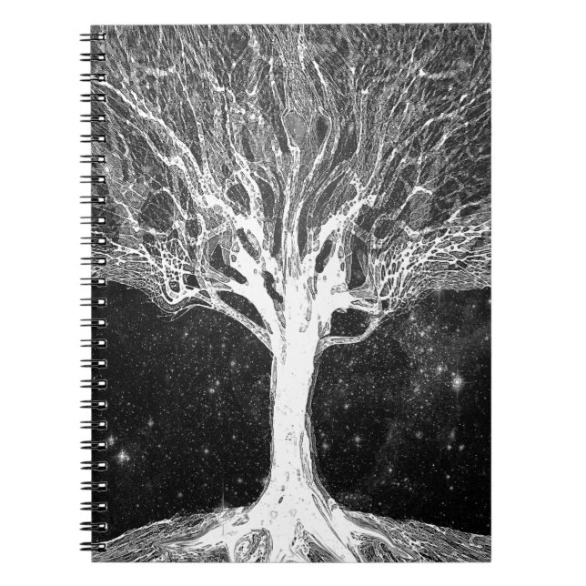 Cuaderno Árbol de noche estrellada de la vida (Frente)