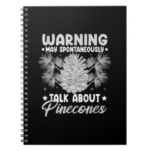 Cuaderno Árbol de piña divertida planta bosque de montaña