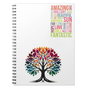 Cuaderno Árbol de portátiles de vibraciones positivas