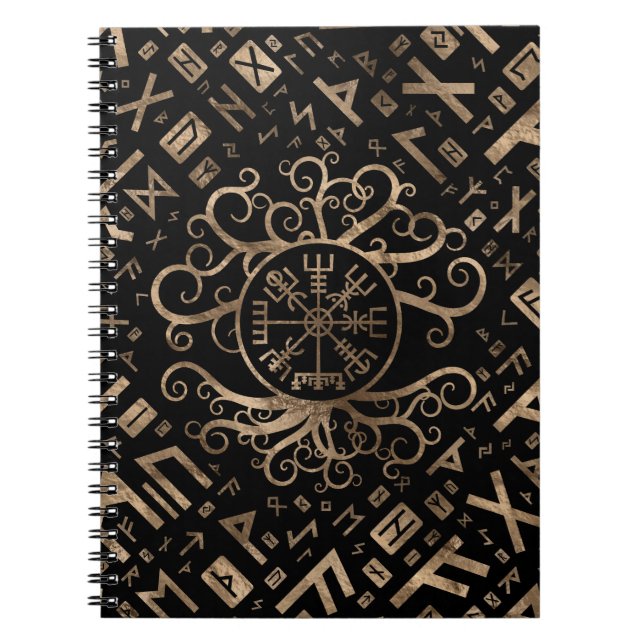 Cuaderno Árbol de Vegvisir de la vida Yggdrasil y de las (Frente)