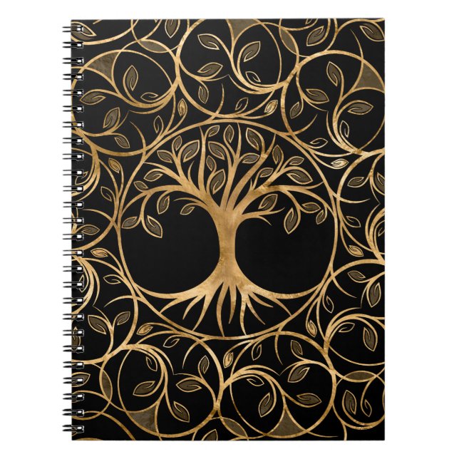 Cuaderno Árbol de vida - Marco Yggdrasil Mandala (Frente)