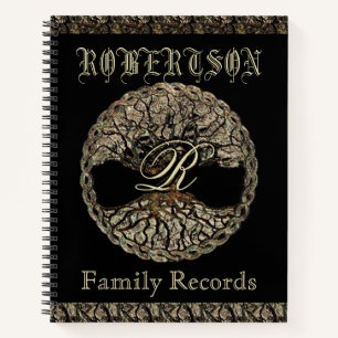 Cuaderno Árbol de vida Vintage Look Family Records 3 Ring B