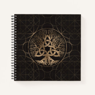 Cuaderno Árbol de vida -Yggdrasil con Triquetra