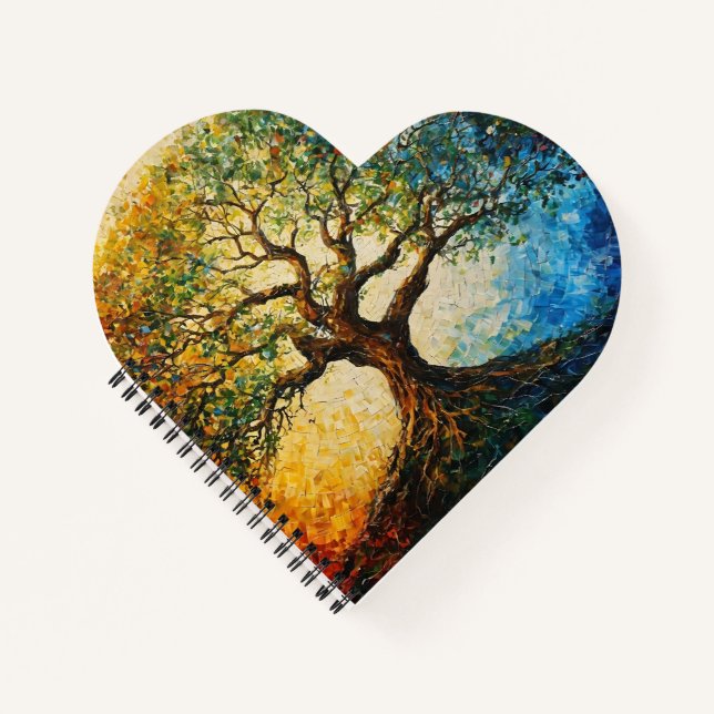 Cuaderno Árbol del conocimiento - Pintura de petróleo (Anverso)