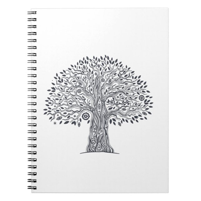 Cuaderno Árbol del Doodle de la vida (Frente)