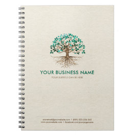 Cuaderno Árbol dorado de la vida - hojas de yggdrasil - mal