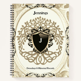 Cuaderno Árbol familiar de la vida Ancestro Beige Nombre ne