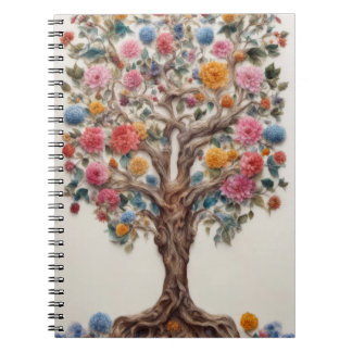 Cuaderno Árbol Flor de la Vida Arte Botánico Fantasía