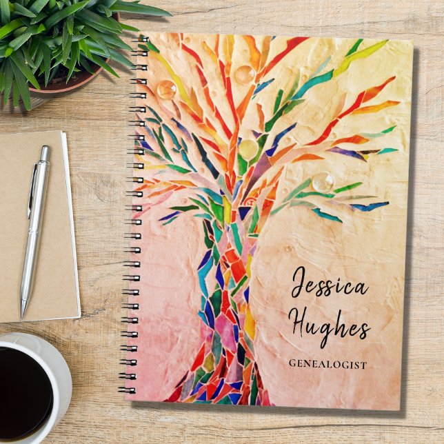 Cuaderno Árbol genealógico de familia Beige Coral (Subido por el creador)