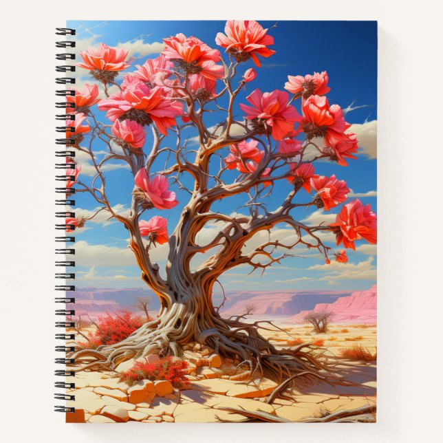 Cuaderno Árbol rosa (Anverso)