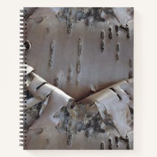 Cuaderno Árbol Rústico de Corteza de Abedul Rizado