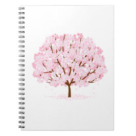 Cuaderno Árbol Sakura en pleno florecimiento - Elegante dis