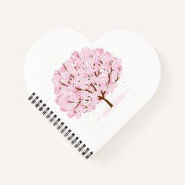 Cuaderno Árbol Sakura en pleno florecimiento - Elegante dis