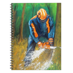 Cuaderno Árbol Surgeon Arborismo navidad presente Cumpleaño