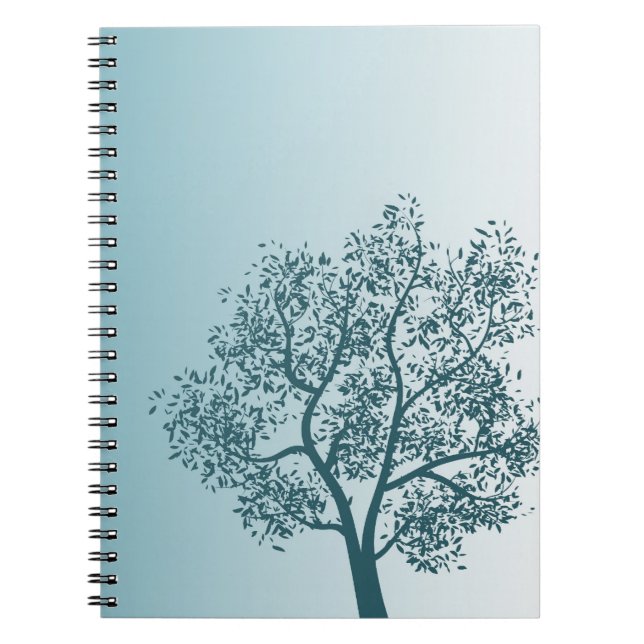 Cuaderno Árbol Verde Azul (Frente)