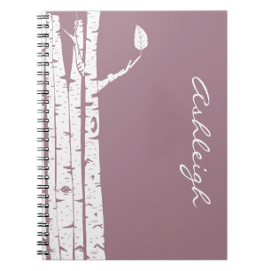 Cuaderno Árboles de abedul rosados