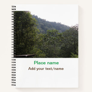 Cuaderno Árboles de selva selva bocas viajes agregar nombre
