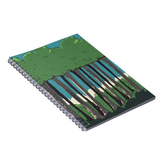 Cuaderno Árboles forestales japoneses (Lado Derecho)