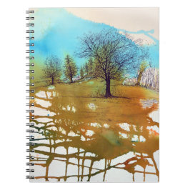 Cuaderno Árboles Paisajes acuarela arte