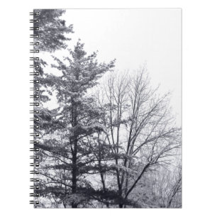 Cuaderno Árboles recubiertos de nieve: horizontal