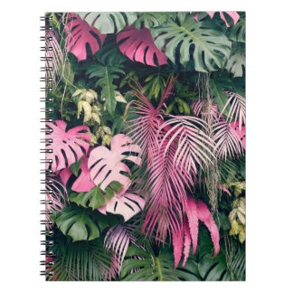 Cuaderno Árboles tropicales de fondo