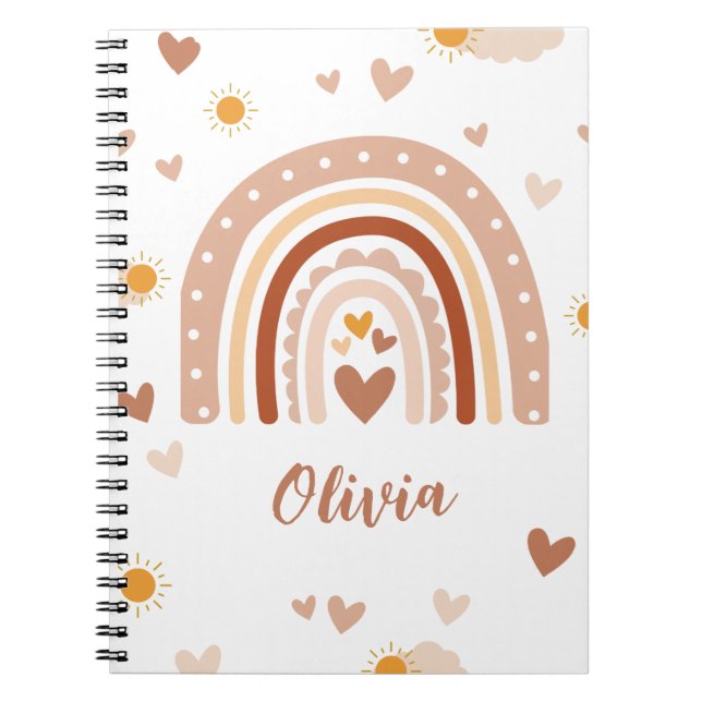 Cuaderno Arc en ciel Bohème personnalisé (Frente)