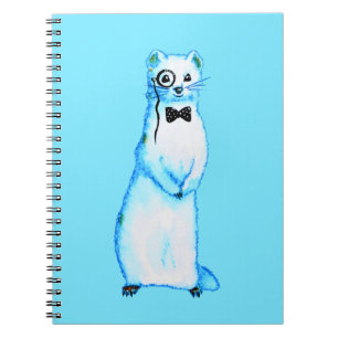 Cuaderno Arca blanca Ermine Cute Ferret Lover Art
