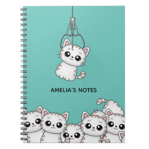 Cuaderno Arcade Claw Cute Kitten Grabber Personalizado