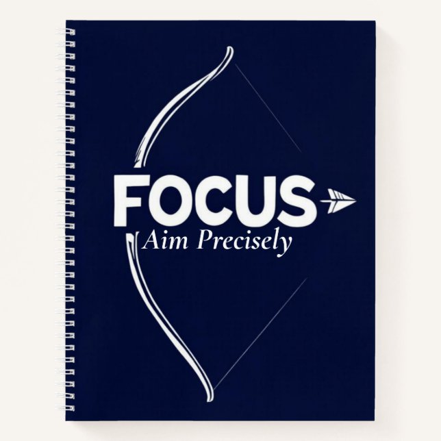Cuaderno Archer's Focus | Metaphorical Aim & Precision Art (Anverso)
