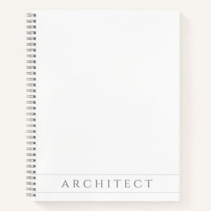 Cuaderno ARCHITECT 8.5x11 portátil espiral / gris