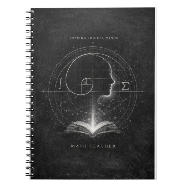 Cuaderno Architect of Future Minds Math Teacher  (Frente)
