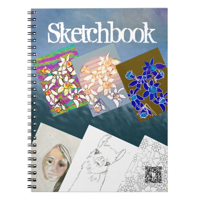 Cuaderno Archivar esbozos y dibujos regalo de cumpleaños (Frente)