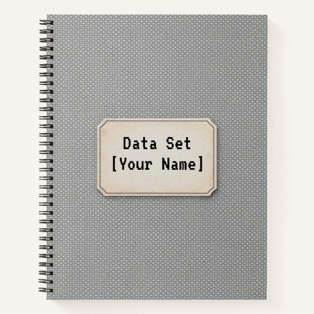 Cuaderno Archive Dot Matrix | Data-Driven Minimalist Design (Anverso)