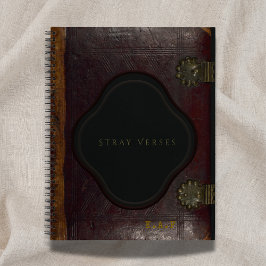Cuaderno Archivist's Vault: Stray Verses Leather Journal