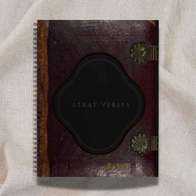 Cuaderno Archivist's Vault: Stray Verses Leather Journal (Subido por el creador)