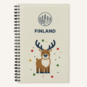 Cuaderno Archivo de Fotos de Reno de Finlandia y Patrimonio