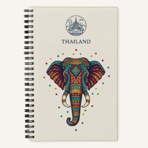 Cuaderno Archivo de Fotos de Tailandia Patrimonio y Elefant