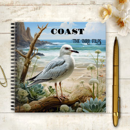 Cuaderno Archivos de aves de la costa de gaviota