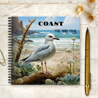 Cuaderno Archivos de aves de la costa de gaviota