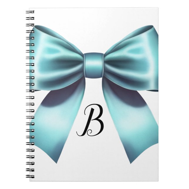Cuaderno Arco azul turquesa elegante ducha de novia boda (Frente)