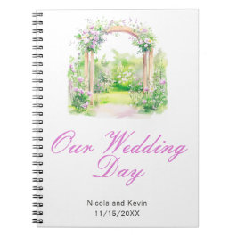 Cuaderno Arco Boda floral de primavera