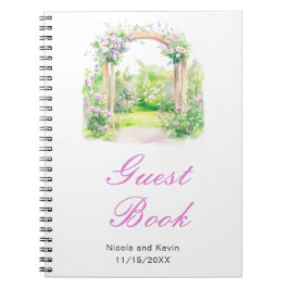 Cuaderno Arco Boda floral de primavera