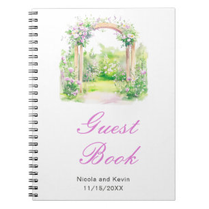 Cuaderno Arco Boda floral de primavera
