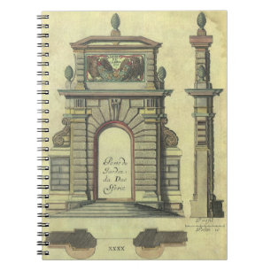 Cuaderno Arco de la Puerta de los Jardínes Vintage, arquite