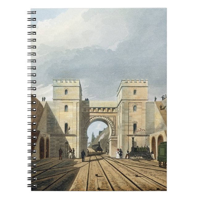 Cuaderno Arco de Moorish, mirando del túnel, placa 10 (Frente)